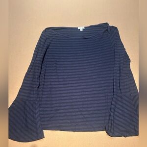 Splendid Navy Striped Blouse